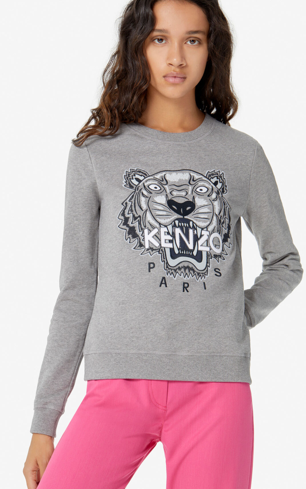 Kenzo Tiger Sweatshirt Dame - Grå DK-929193